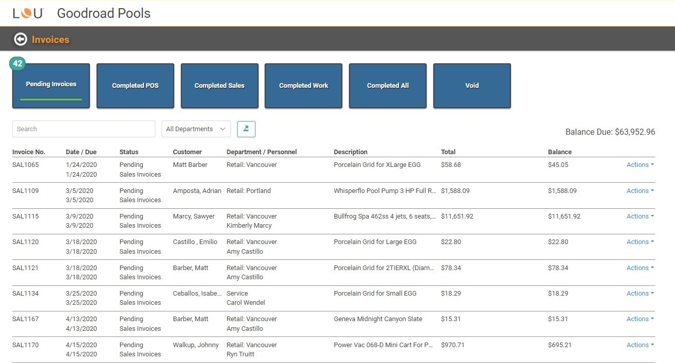 Access Previous Orders And Invoices